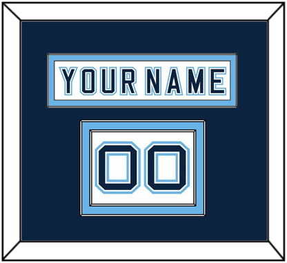Maine Hockey Nameplate & Number (Shoulder) - Home White - Signature Tier 3