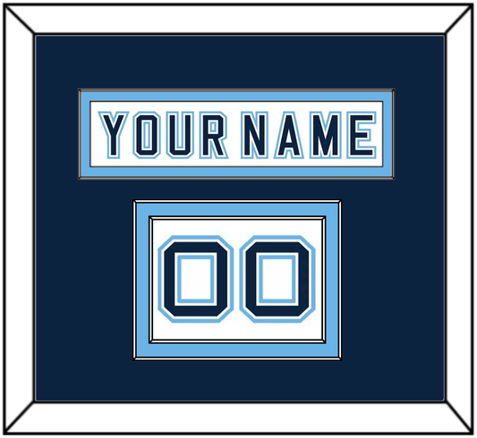 Maine Hockey Nameplate & Number (Shoulder) - Home White - Signature Tier 3