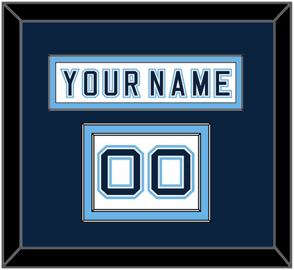 Maine Hockey Nameplate & Number (Shoulder) - Home White - Signature Tier 3