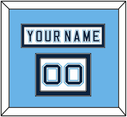 Maine Hockey Nameplate & Number (Shoulder) - Home White - Signature Tier 4