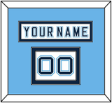 Maine Hockey Nameplate & Number (Shoulder) - Home White - Double Mat 4