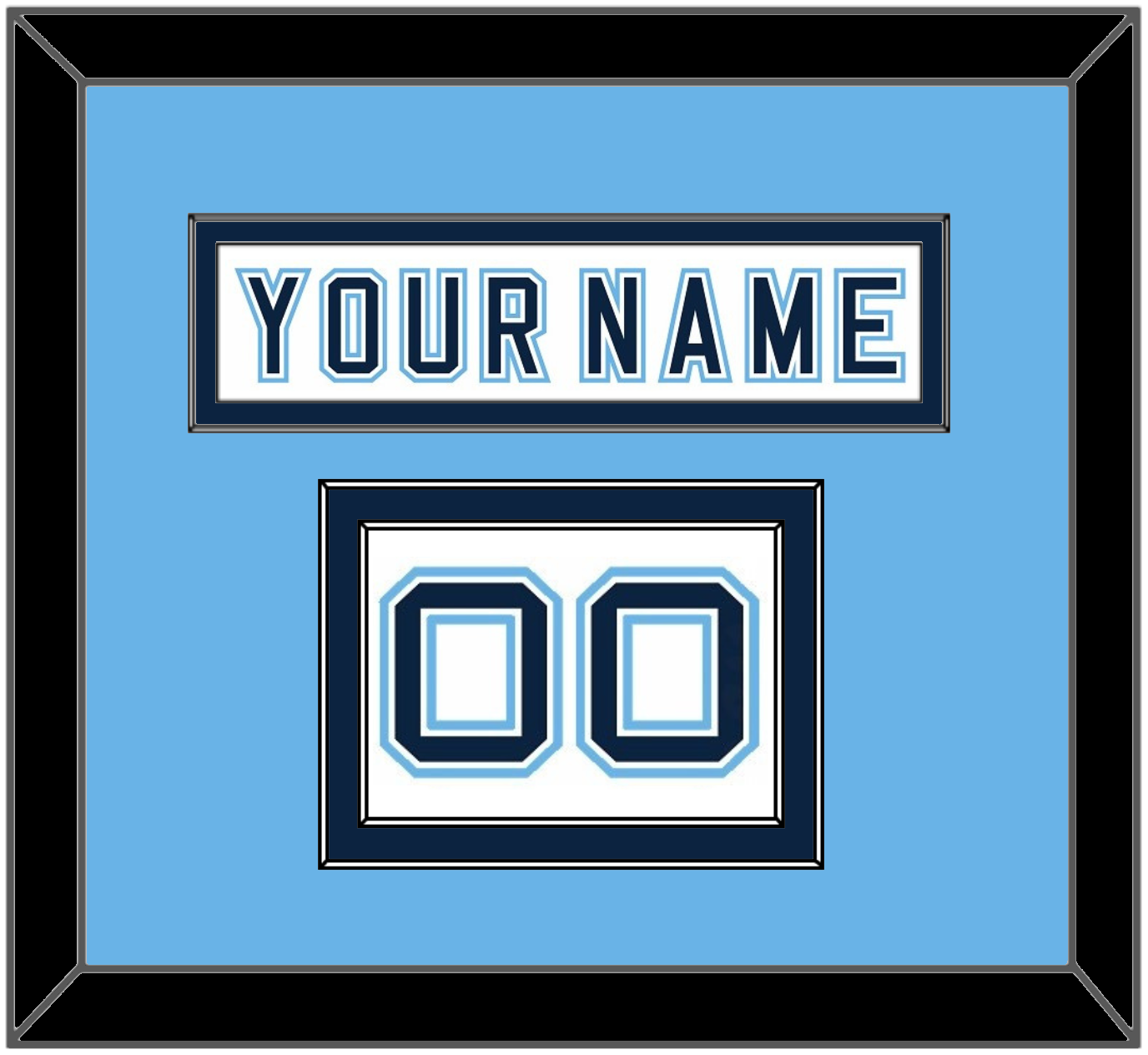 Maine Hockey Nameplate & Number (Shoulder) - Home White - Signature Tier 4