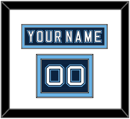 Maine Hockey Nameplate & Number (Shoulder) - Road Navy Blue - Signature Tier 1
