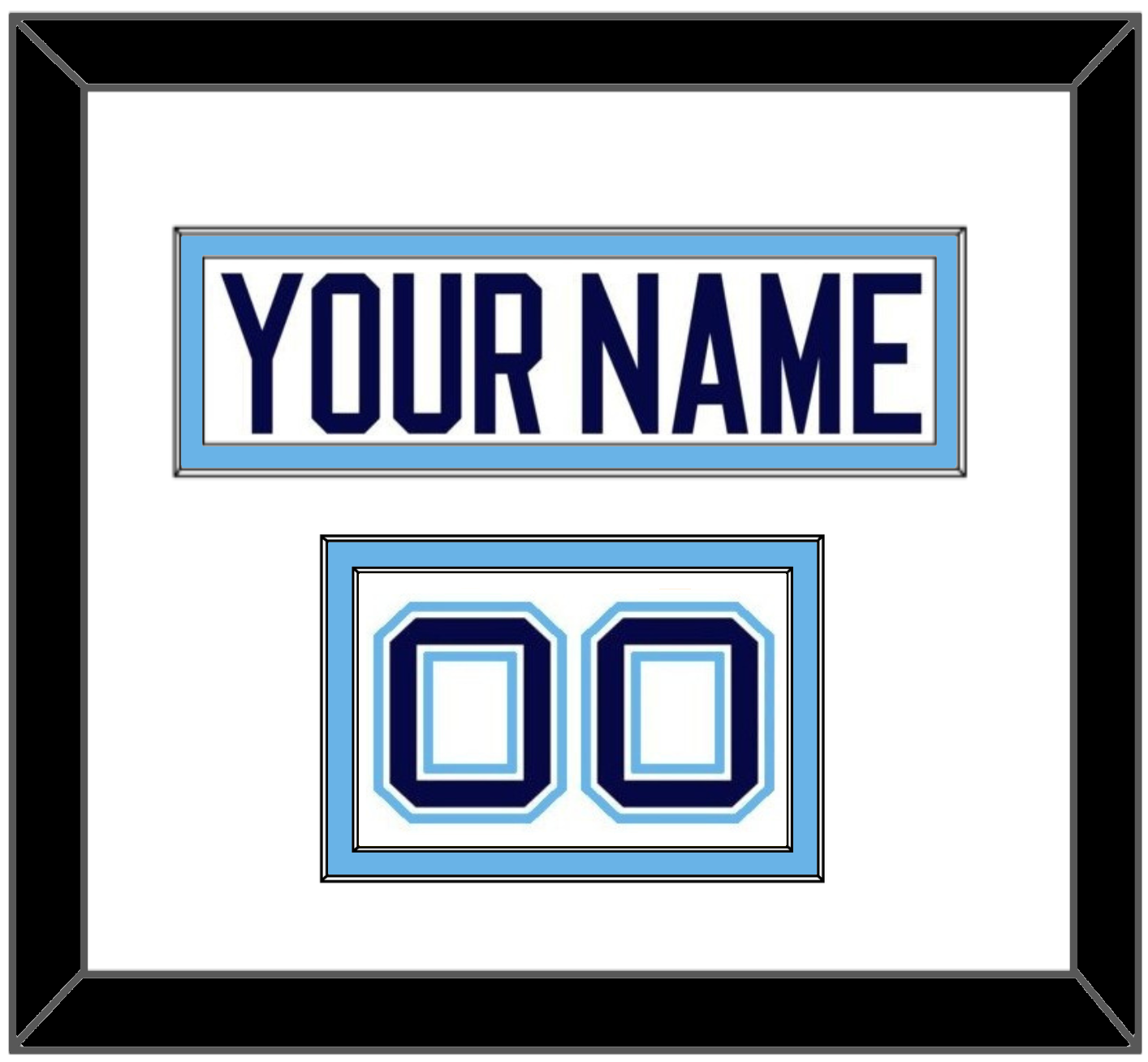 Maine Hockey Nameplate & Number (Shoulder) - Home White (1994-2008) - Signature Tier 1
