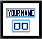 Maine Hockey Nameplate & Number (Shoulder) - Home White (1994-2008) - Double Mat 1