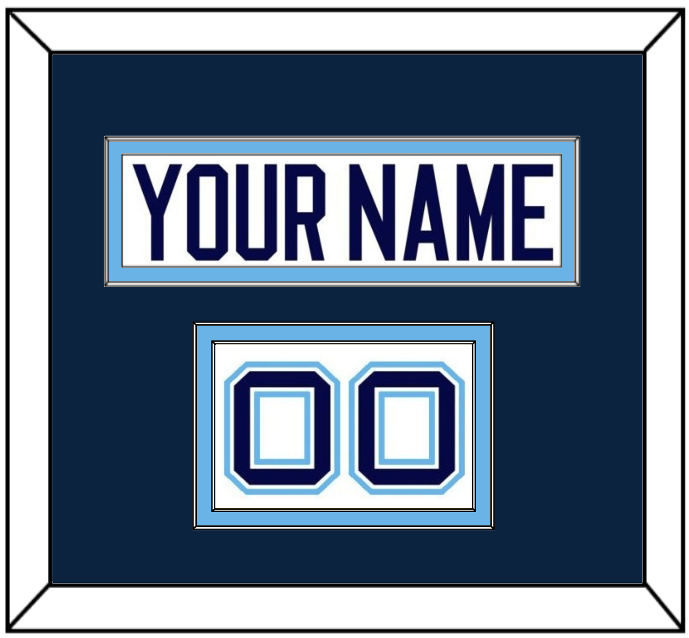Maine Hockey Nameplate & Number (Shoulder) - Home White (1994-2008) - Signature Tier 2