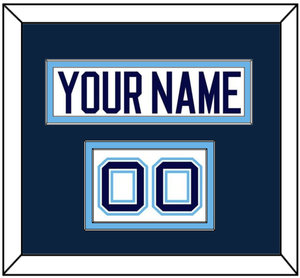 Maine Hockey Nameplate & Number (Shoulder) - Home White (1994-2008) - Double Mat 2