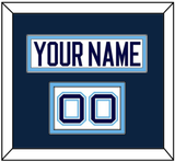 Maine Hockey Nameplate & Number (Shoulder) - Home White (1994-2008) - Double Mat 2