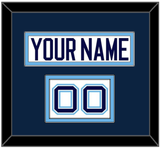 Maine Hockey Nameplate & Number (Shoulder) - Home White (1994-2008) - Double Mat 2