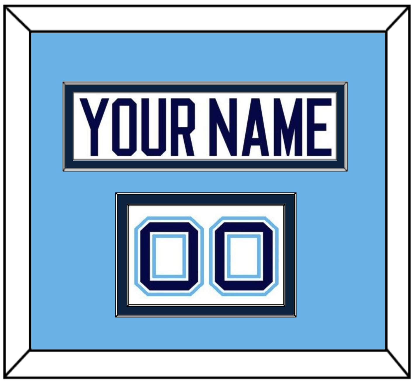 Maine Hockey Nameplate & Number (Shoulder) - Home White (1994-2008) - Signature Tier 3