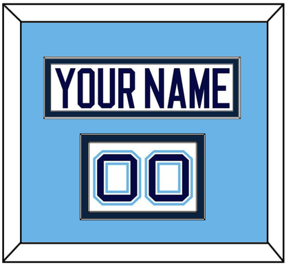 Maine Hockey Nameplate & Number (Shoulder) - Home White (1994-2008) - Signature Tier 3