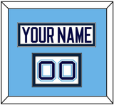 Maine Hockey Nameplate & Number (Shoulder) - Home White (1994-2008) - Double Mat 3