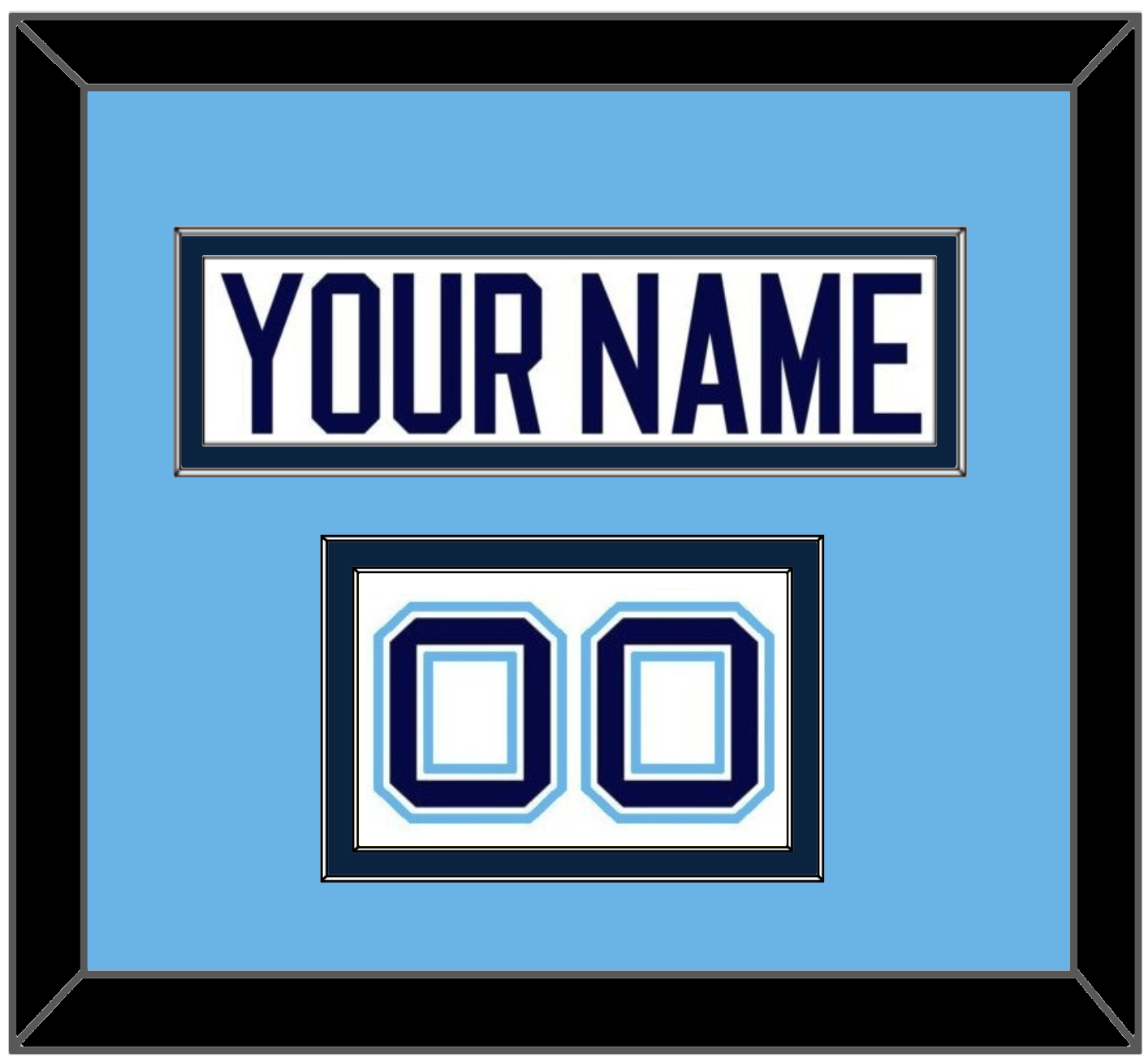 Maine Hockey Nameplate & Number (Shoulder) - Home White (1994-2008) - Signature Tier 3
