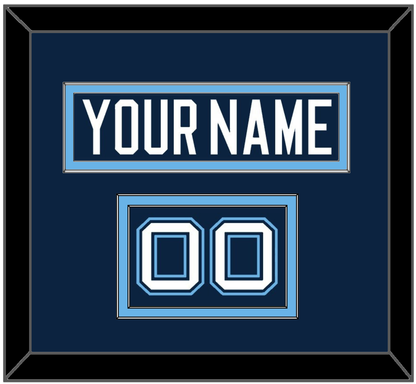 Maine Hockey Nameplate & Number (Shoulder) - Road Navy Blue (1994-2008) - Signature Tier 2