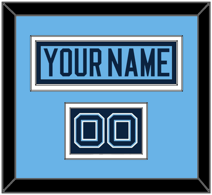 Maine Hockey Nameplate & Number (Shoulder) - Alternate Light Blue (2007-2008) - Signature Tier 2
