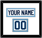 Maine Hockey Nameplate & Number (Shoulder) - Home White (1993-1994) - Double Mat 1