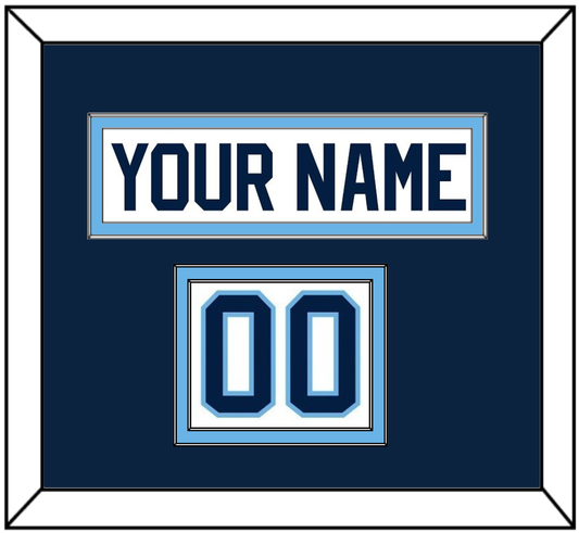 Maine Hockey Nameplate & Number (Shoulder) - Home White (1993-1994) - Signature Tier 2