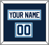 Maine Hockey Nameplate & Number (Shoulder) - Home White (1993-1994) - Double Mat 2