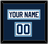 Maine Hockey Nameplate & Number (Shoulder) - Home White (1993-1994) - Double Mat 2