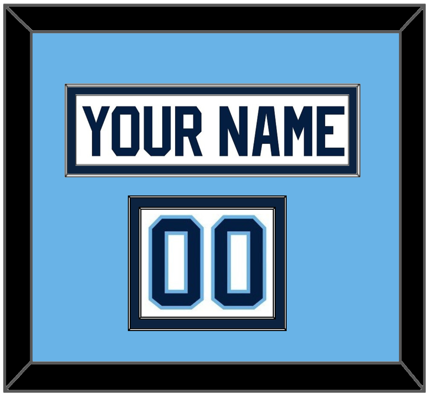 Maine Hockey Nameplate & Number (Shoulder) - Home White (1993-1994) - Signature Tier 3