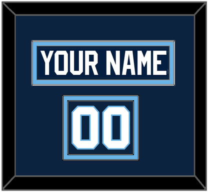 Maine Hockey Nameplate & Number (Shoulder) - Road Navy Blue (1993-1994) - Signature Tier 2