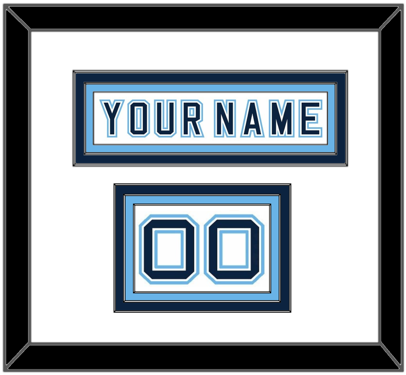 Maine Hockey Nameplate & Number (Shoulder) - Home White - Premier Tier 1