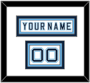 Maine Hockey Nameplate & Number (Shoulder) - Home White - Triple Mat 1