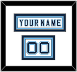 Maine Hockey Nameplate & Number (Shoulder) - Home White - Triple Mat 1