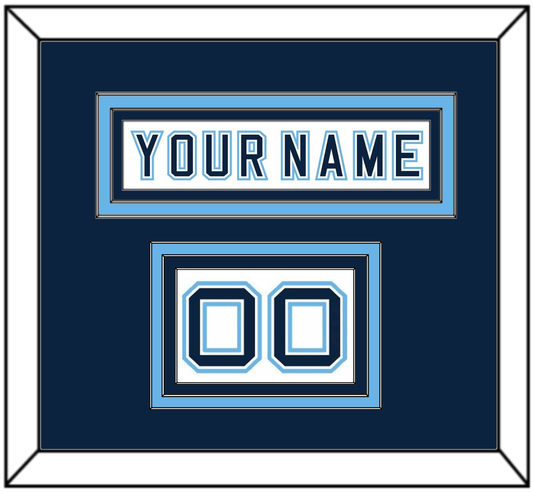 Maine Hockey Nameplate & Number (Shoulder) - Home White - Premier Tier 2