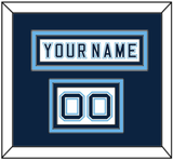 Maine Hockey Nameplate & Number (Shoulder) - Home White - Triple Mat 2