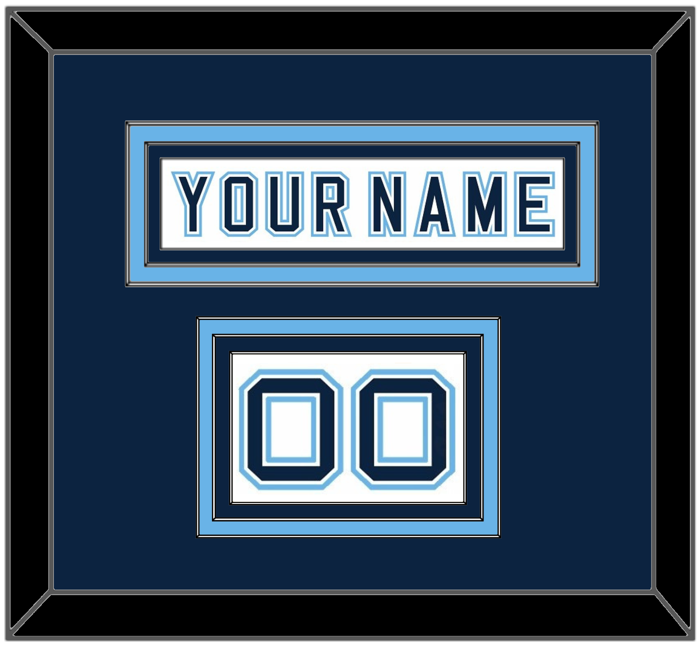 Maine Hockey Nameplate & Number (Shoulder) - Home White - Premier Tier 2