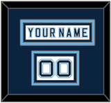 Maine Hockey Nameplate & Number (Shoulder) - Home White - Triple Mat 2