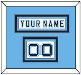 Maine Hockey Nameplate & Number (Shoulder) - Home White - Triple Mat 3