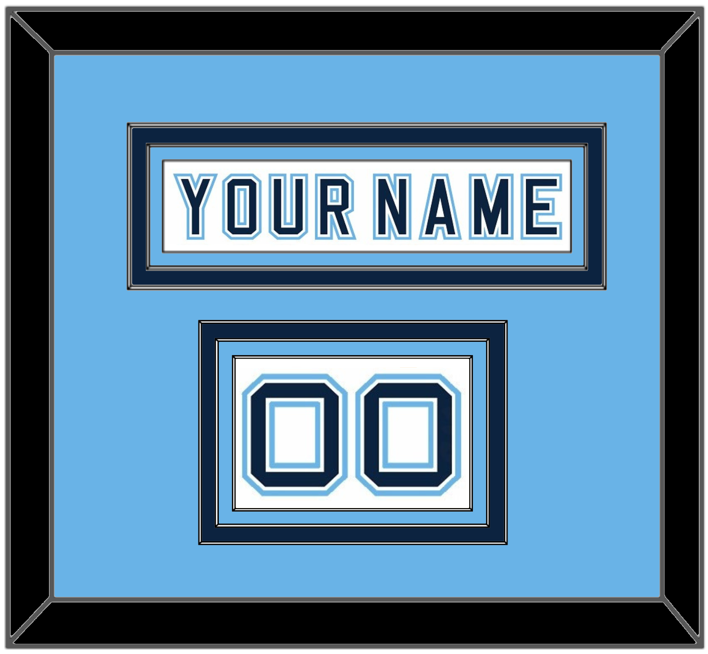 Maine Hockey Nameplate & Number (Shoulder) - Home White - Premier Tier 3