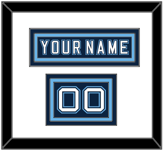Maine Hockey Nameplate & Number (Shoulder) - Road Navy Blue - Premier Tier 1