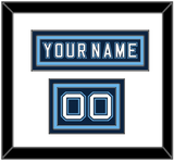 Maine Hockey Nameplate & Number (Shoulder) - Road Navy Blue - Triple Mat 1