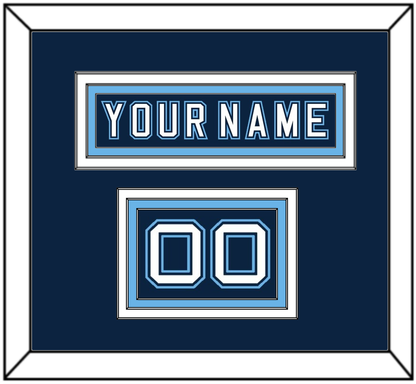 Maine Hockey Nameplate & Number (Shoulder) - Road Navy Blue - Premier Tier 2