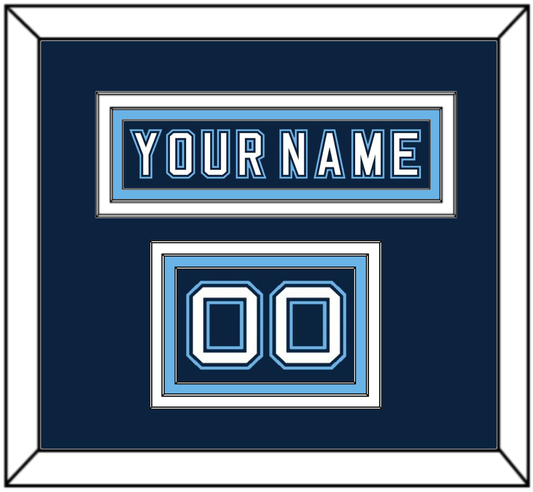 Maine Hockey Nameplate & Number (Shoulder) - Road Navy Blue - Premier Tier 2