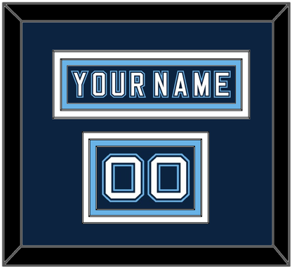 Maine Hockey Nameplate & Number (Shoulder) - Road Navy Blue - Premier Tier 2