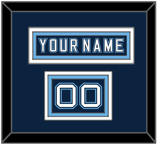 Maine Hockey Nameplate & Number (Shoulder) - Road Navy Blue - Premier Tier 2