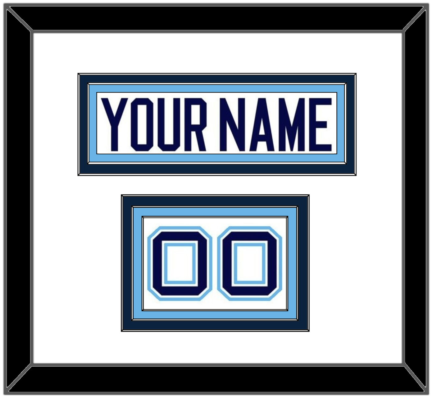 Maine Hockey Nameplate & Number (Shoulder) - Home White (1994-2008) - Premier Tier 1