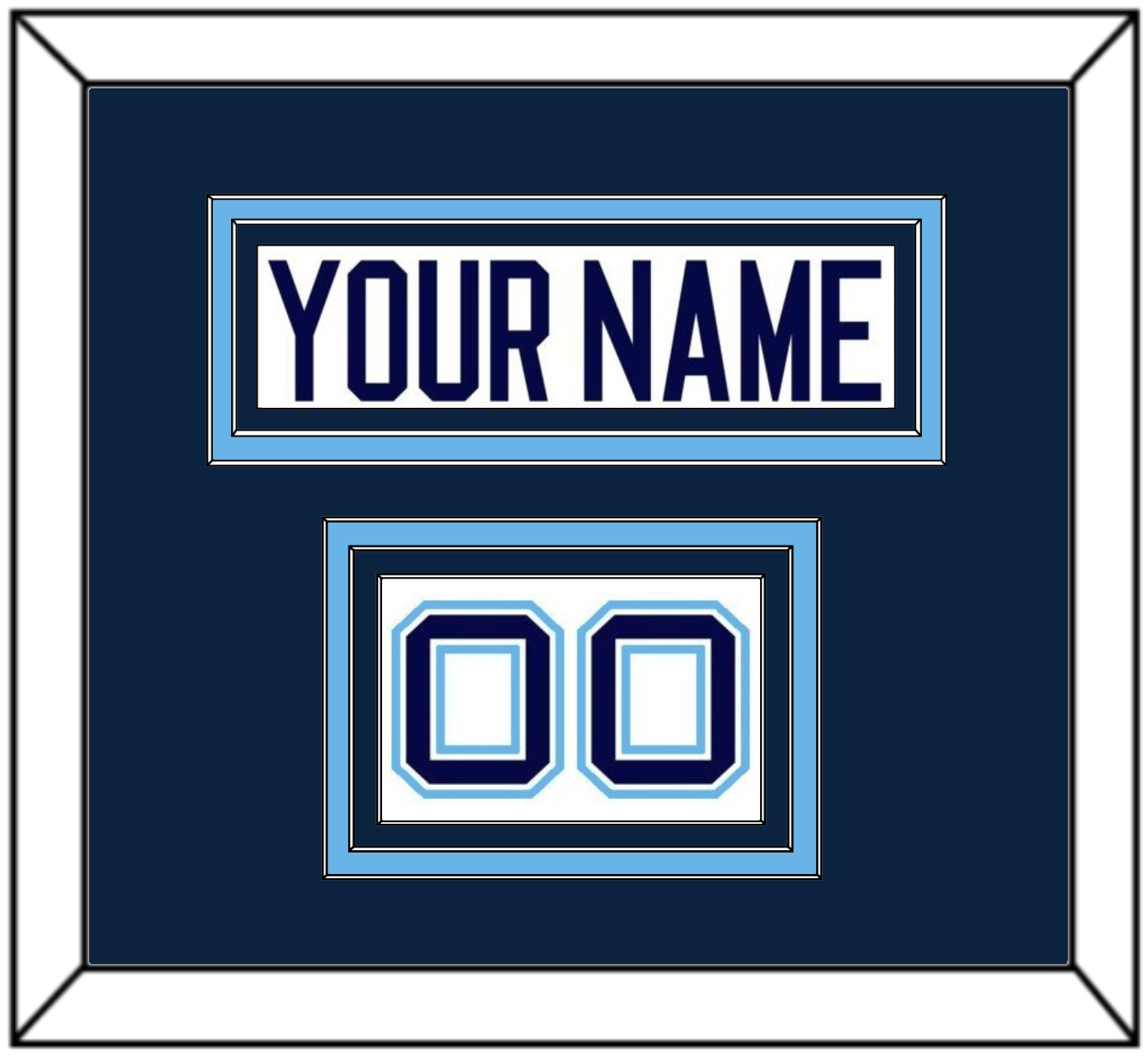 Maine Hockey Nameplate & Number (Shoulder) - Home White (1994-2008) - Premier Tier 2