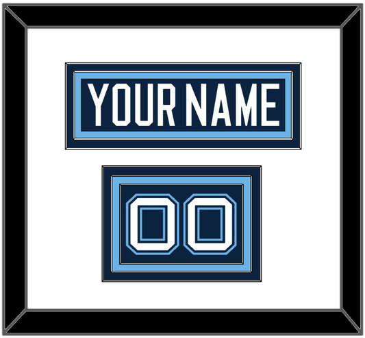 Maine Hockey Nameplate & Number (Shoulder) - Road Navy Blue (1994-2008) - Premier Tier 1