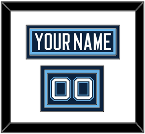 Maine Hockey Nameplate & Number (Shoulder) - Road Navy Blue (1994-2008) - Triple Mat 1