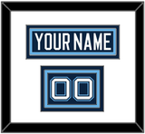 Maine Hockey Nameplate & Number (Shoulder) - Road Navy Blue (1994-2008) - Triple Mat 1