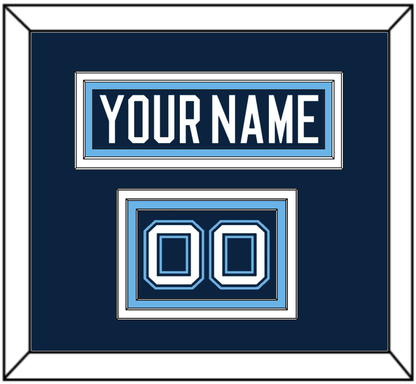 Maine Hockey Nameplate & Number (Shoulder) - Road Navy Blue (1994-2008) - Premier Tier 2