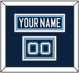 Maine Hockey Nameplate & Number (Shoulder) - Road Navy Blue (1994-2008) - Triple Mat 2