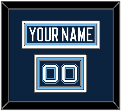 Maine Hockey Nameplate & Number (Shoulder) - Road Navy Blue (1994-2008) - Premier Tier 2