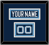 Maine Hockey Nameplate & Number (Shoulder) - Road Navy Blue (1994-2008) - Triple Mat 2