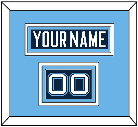 Maine Hockey Nameplate & Number (Shoulder) - Road Navy Blue (1994-2008) - Premier Tier 3
